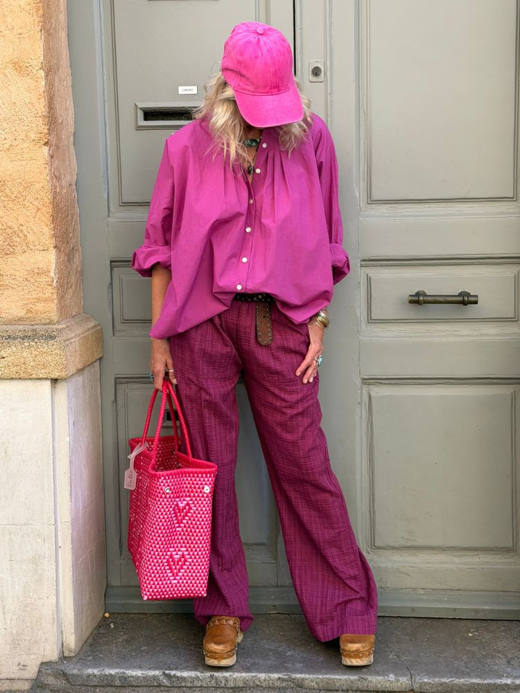 Pantalon CANDICE bordeaux