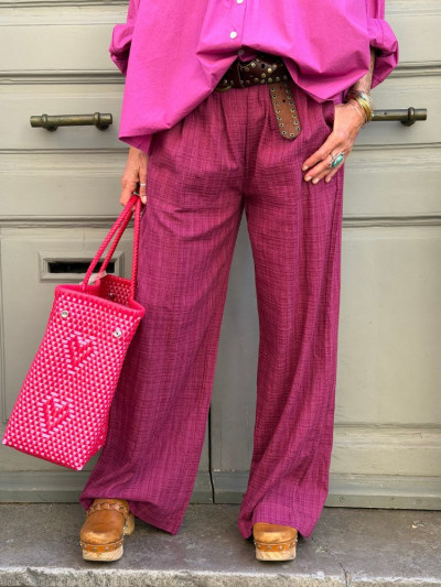 Pantalon CANDICE bordeaux