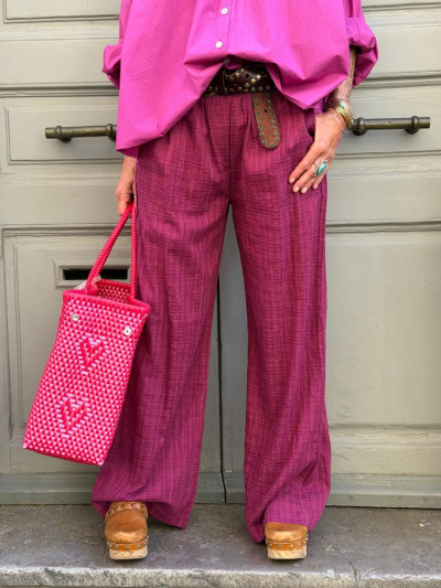 Pantalon CANDICE bordeaux