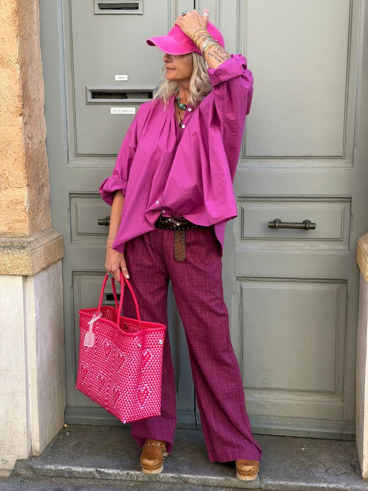 Pantalon CANDICE bordeaux