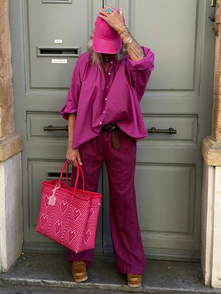 Pantalon CANDICE bordeaux