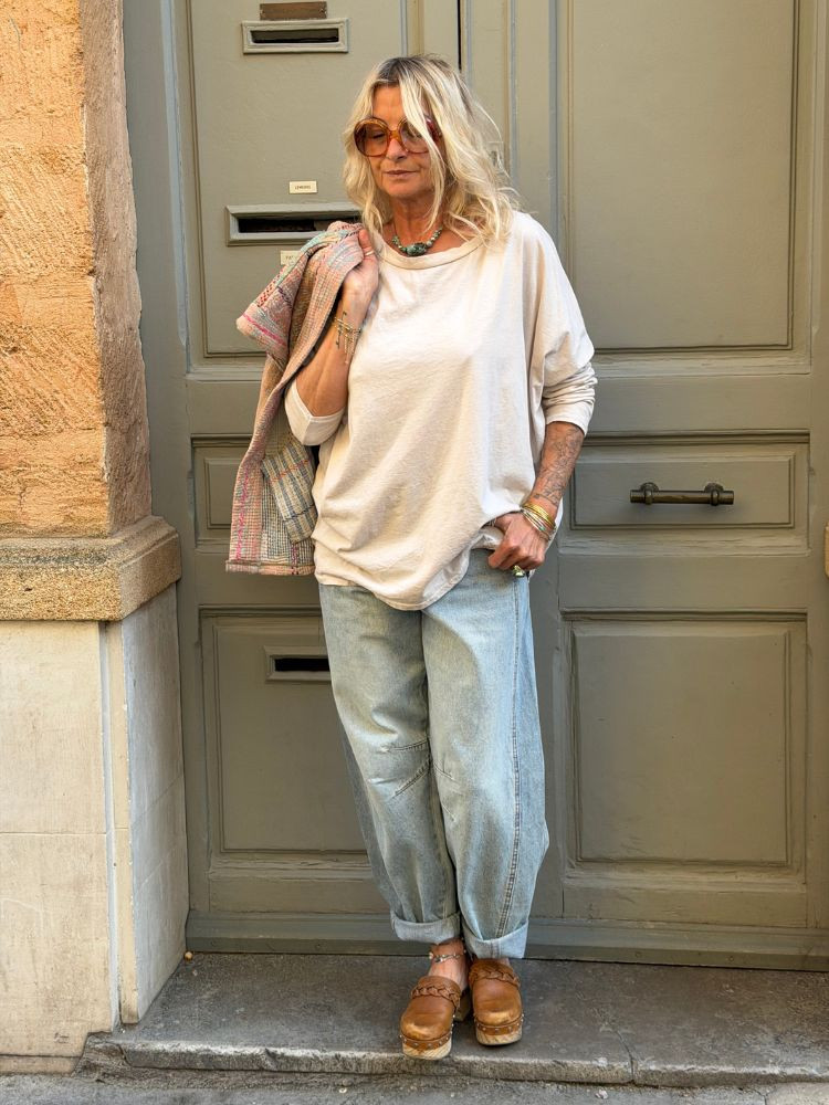 T-shirt NINETTE loose mastic