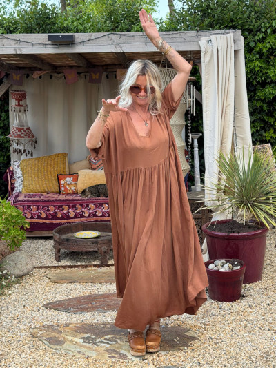Robe PAOLA marron