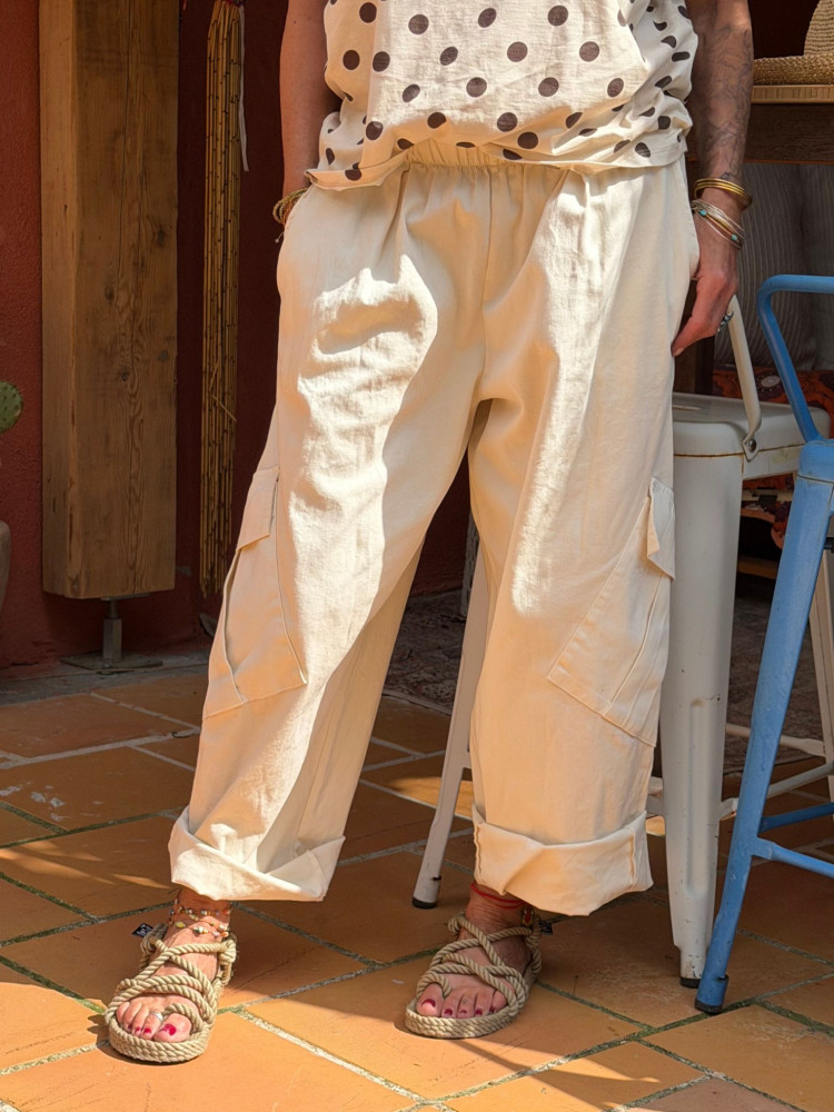 Pantalon SOLINE écru