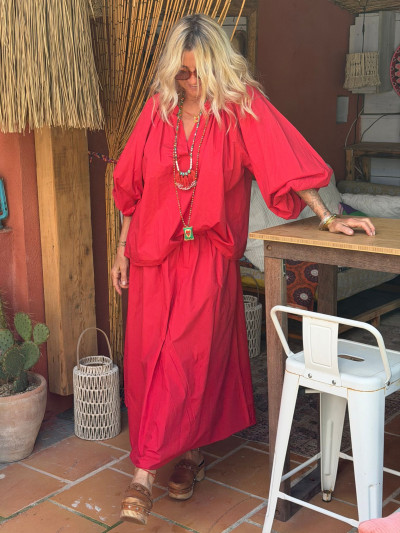 Blouse LEONIE rouge