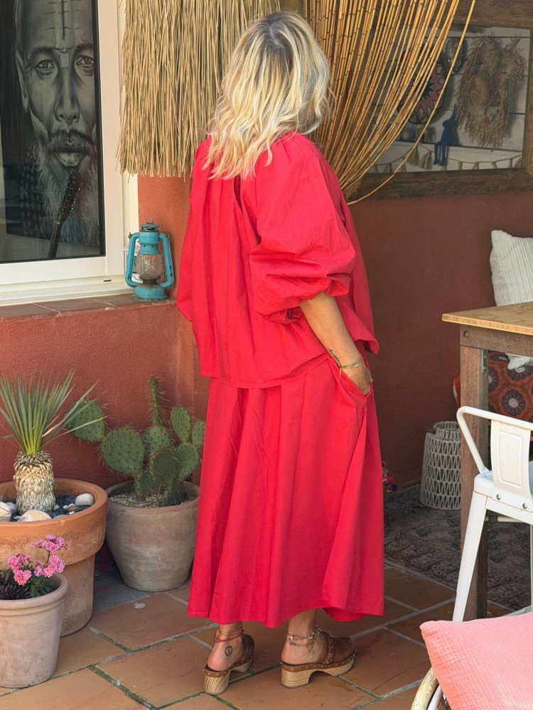 Blouse LEONIE rouge