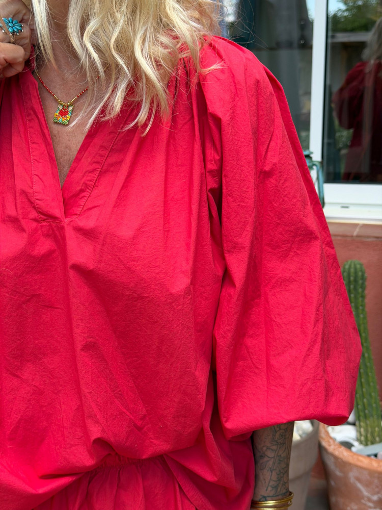 Blouse LEONIE rouge