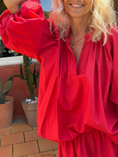 Blouse LEONIE rouge