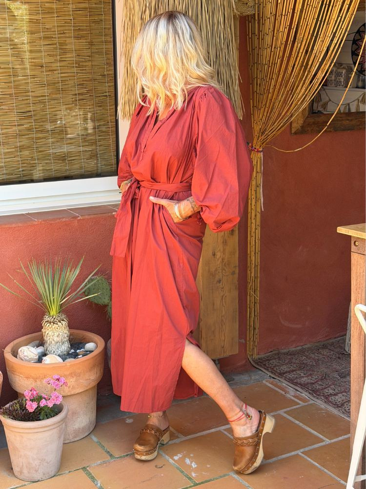 Robe LOUNA brique
