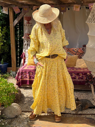 Jupe CECILIA fleuri 2