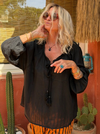 Blouse ANNA noir