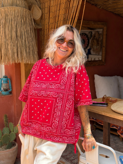 T-shirt BANDANA rouge