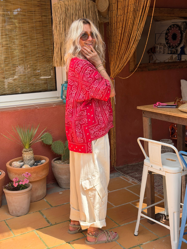 T-shirt BANDANA rouge