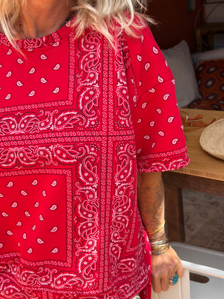 T-shirt BANDANA rouge