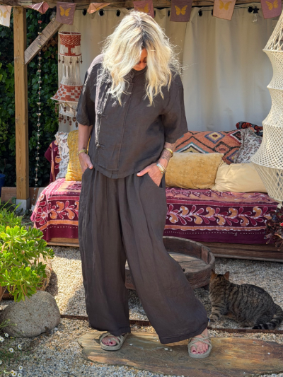 Pantalon LALA choco 2