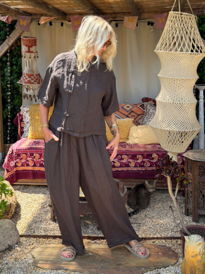 Blouse CAMILLE choco