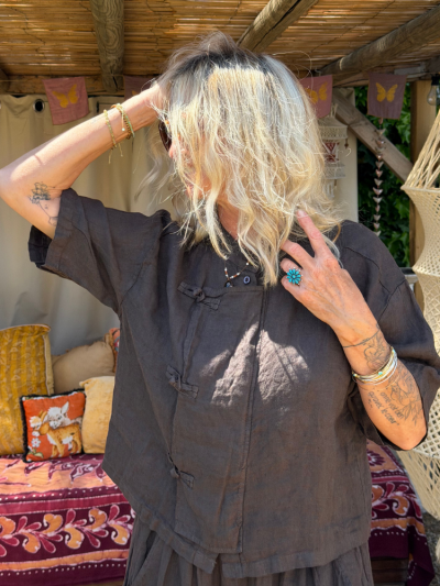 Blouse CAMILLE choco