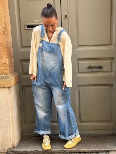 Salopette WITHE LADY bleu 2