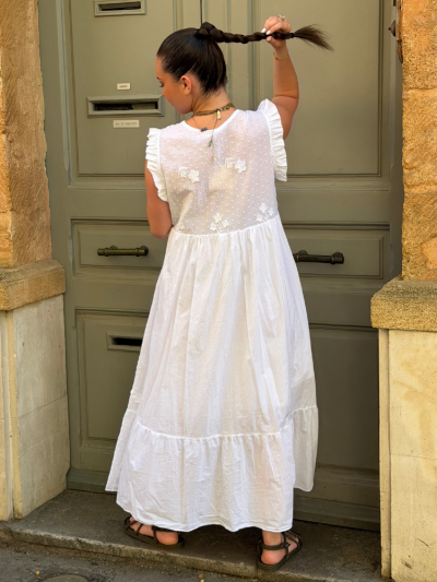 Robe ADELA blanc