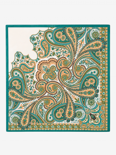 Foulard FLAKA vert reversible