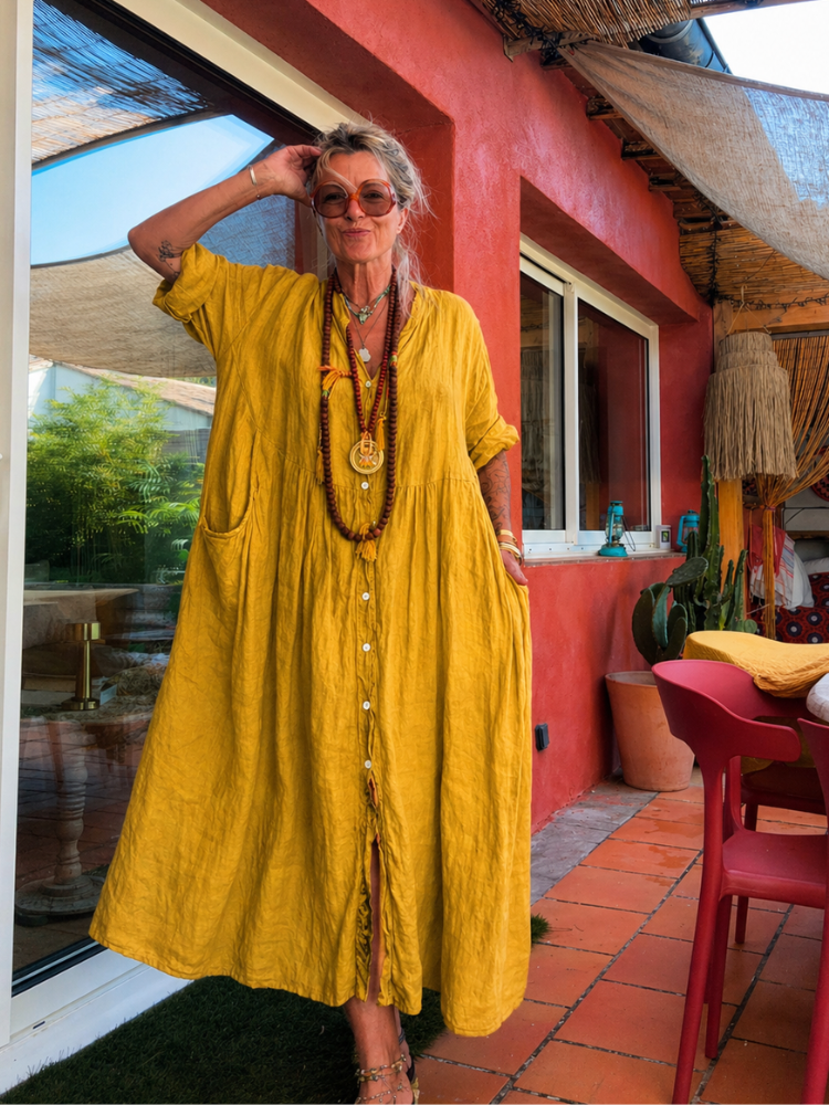Robe INOLA moutarde
