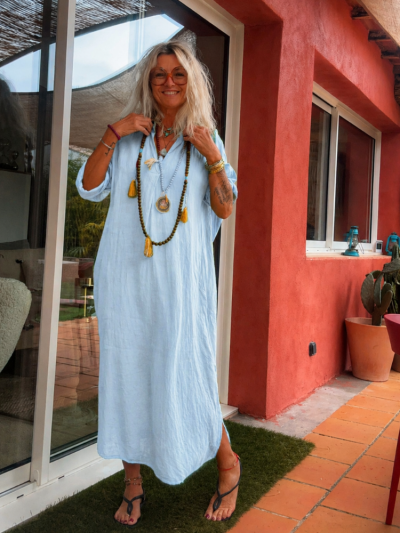 Robe ELSA bleu ciel