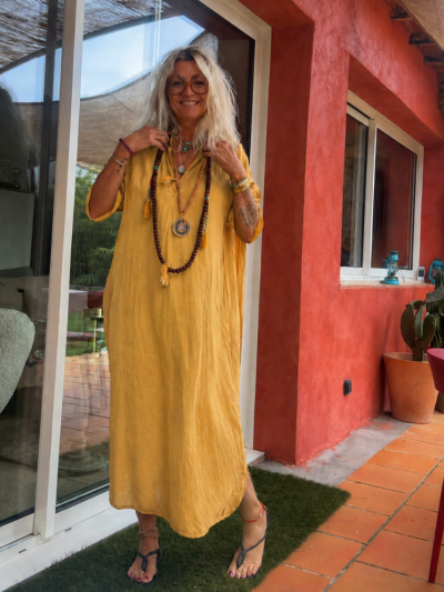 Robe ELSA moutarde