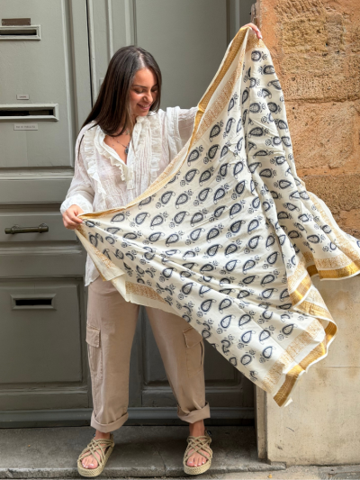 Foulard CLEM écru