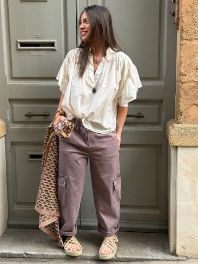 Pantalon ELIOT mauve