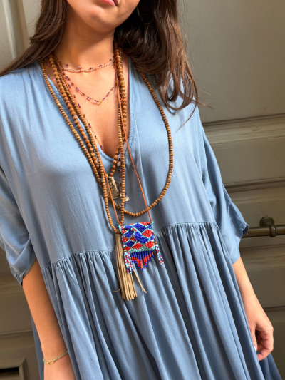 Robe PAOLA bleu jean