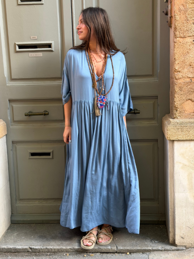 Robe PAOLA bleu jean