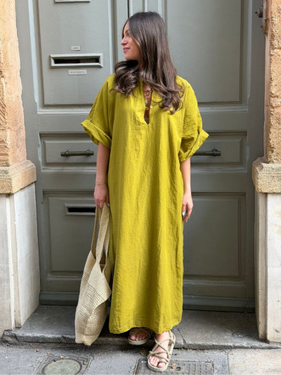Robe COCCINELLEA vert frog
