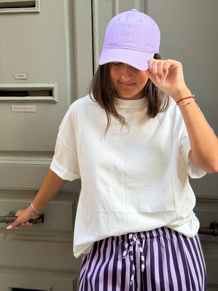 Casquette EMMA mauve