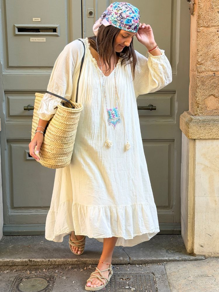 Robe AURIA écru