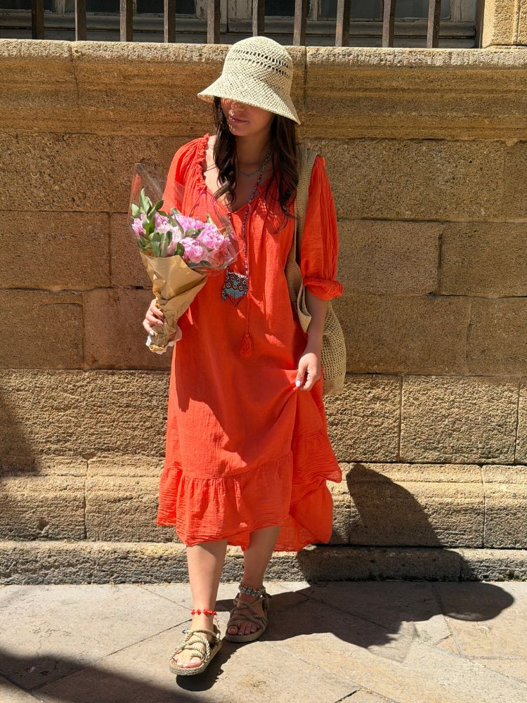 Robe AURIA corail