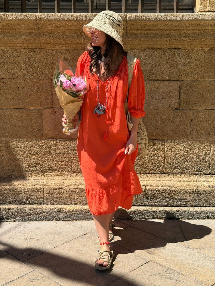 Robe AURIA corail