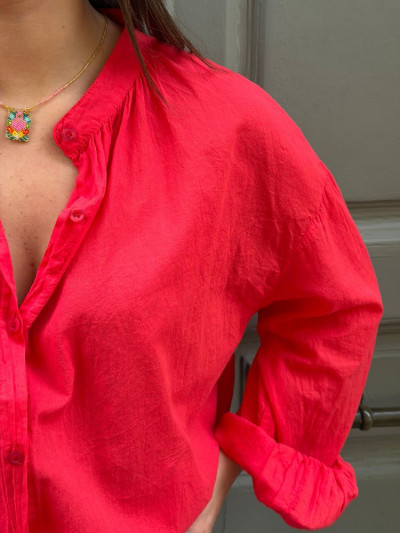 Chemise JOHANA coquelicot 2