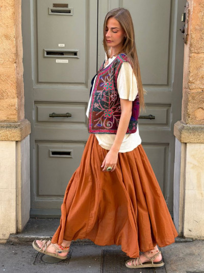 Jupon DIANA terracotta 2
