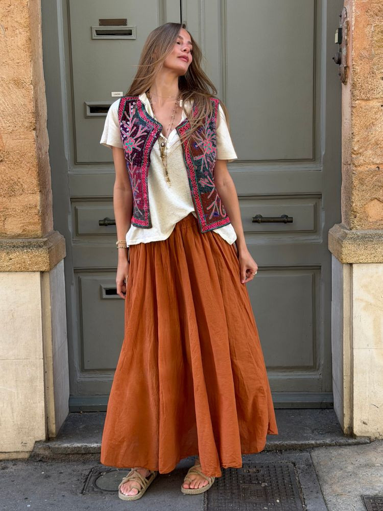 Jupon DIANA terracotta