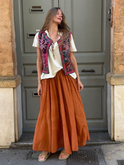 Jupon DIANA terracotta