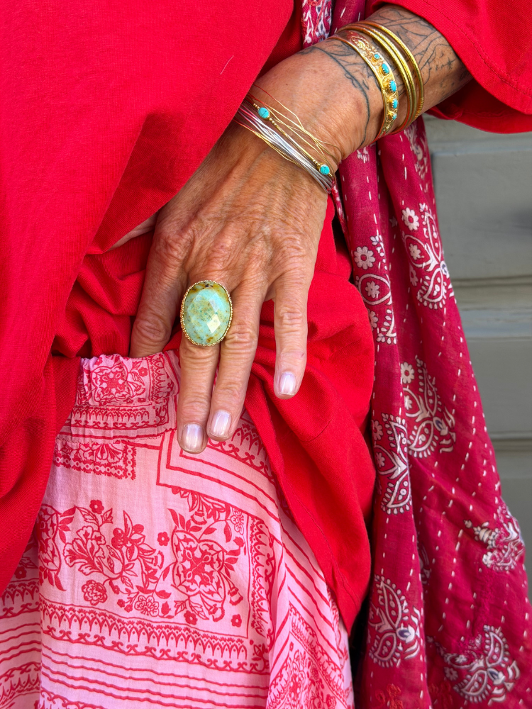 Bague GIA vert