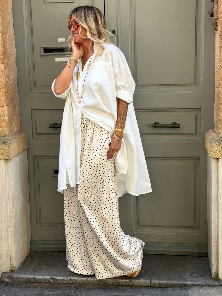 Robe chemise FLY blanc