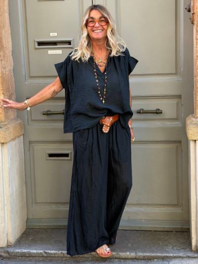 Blouse CANDIA noir 2