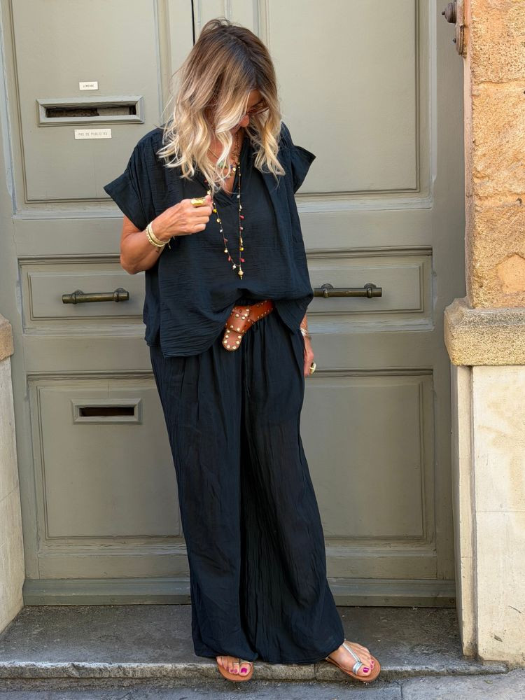 Blouse CANDIA noir