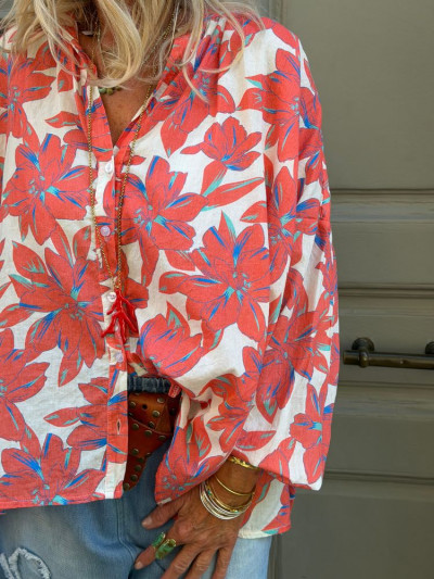 Chemise CAMERON à fleurs