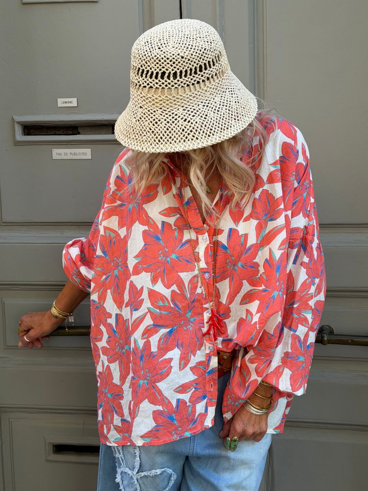 Chemise CAMERON à fleurs