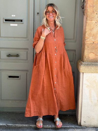Robe INOLA terra cotta