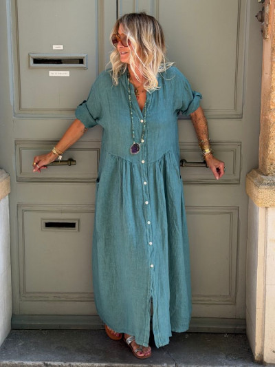 Robe INOLA vert canard