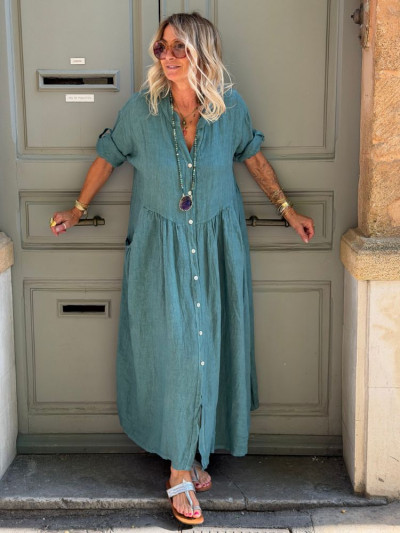 Robe INOLA vert canard