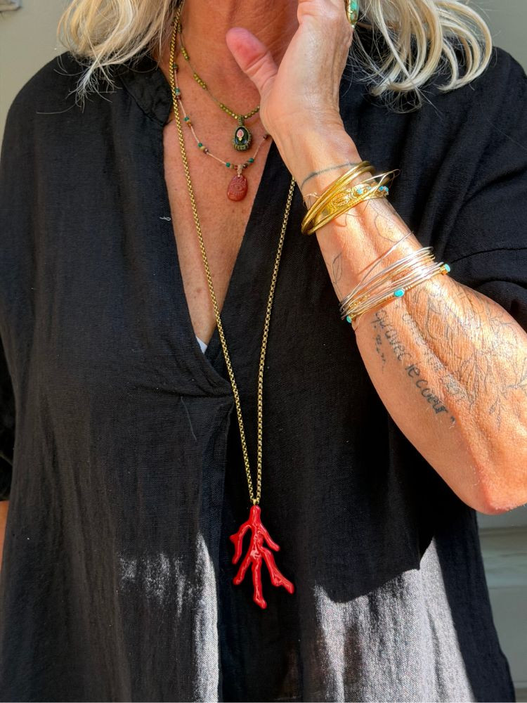 Collier CORAIL rouge